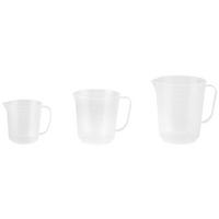 Messbecher Elsie 3er-set Inhalt Max. 0,25/0,5/1 L - Transparent, KONVENTIONELL, Kunststoff (17/12,5/20,6cm)