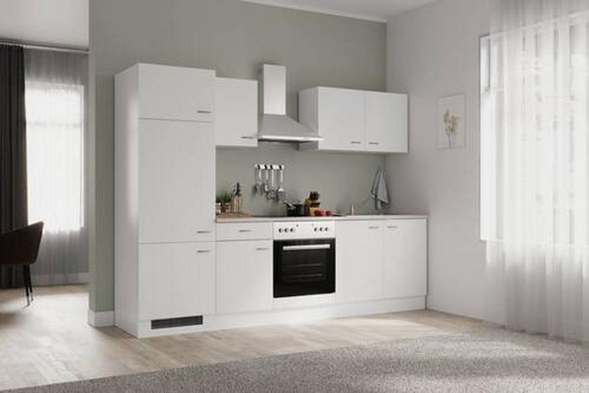 Küchenblock Wito G-270-2207-036 - Hellgrau/Weiß, MODERN, Holzwerkstoff (270cm) - FlexWell