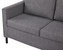 2-Sitzer-Sofa Korsika mit Armlehnen Grau - Schwarz/Grau, Basics, Textil (133/82/70cm) - P & B