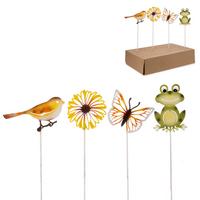 Leszúrható Kerti Dekoráció Lilly - narancs/zöld, Basics, fém (7/30cm)