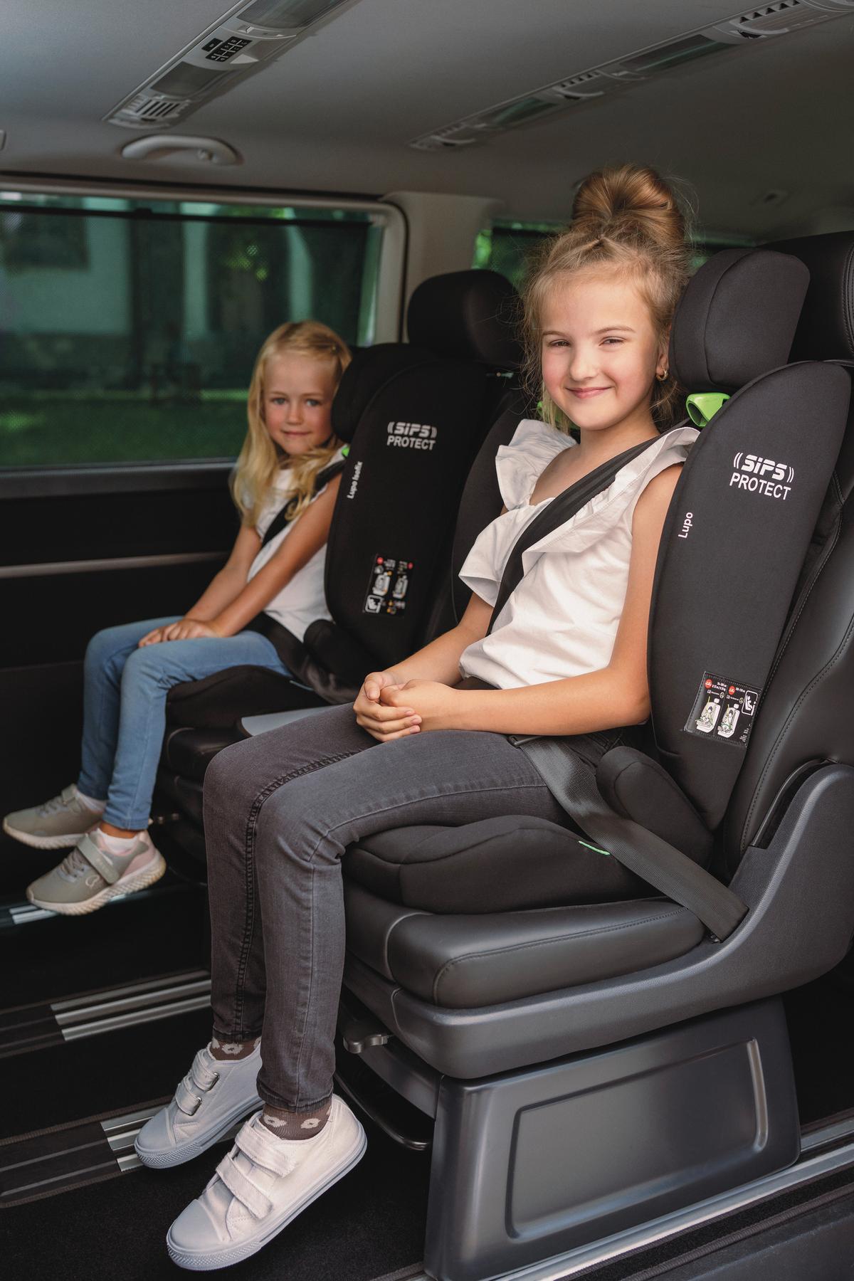 Kinderautositz Lupo I-Size - Schwarz, Basics, Kunststoff/Textil (44/62/48cm) - Osann