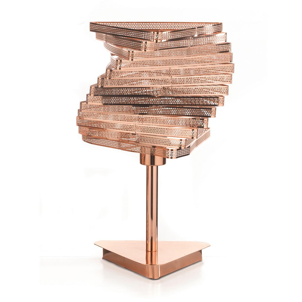 Tischleuchte 4841/lgr - Kupferfarben, Design, Metall (25/40cm)