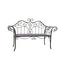 Gartenbank Selene - Rostfarben, MODERN, Metall (143/92,5/51cm) Gartenbank Selene - Rostfarben, MODERN, Metall (143/92,5/51cm)