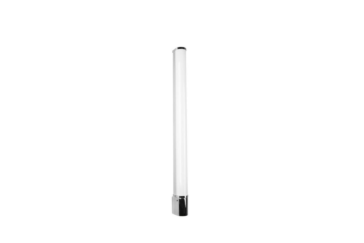 Bad-wandleuchte Ip44 1-flammig Mit Schalter Inkl. Steckdose - Chromfarben, Basics, Kunststoff/Metall (79/5,5/7cm) - Trio Leuchten