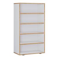 Schuhregal Salia Honigeiche/weiß B: 60 Cm - Honigeiche/Schwarz, Design, Holzwerkstoff (60/110/33cm) - MID.YOU