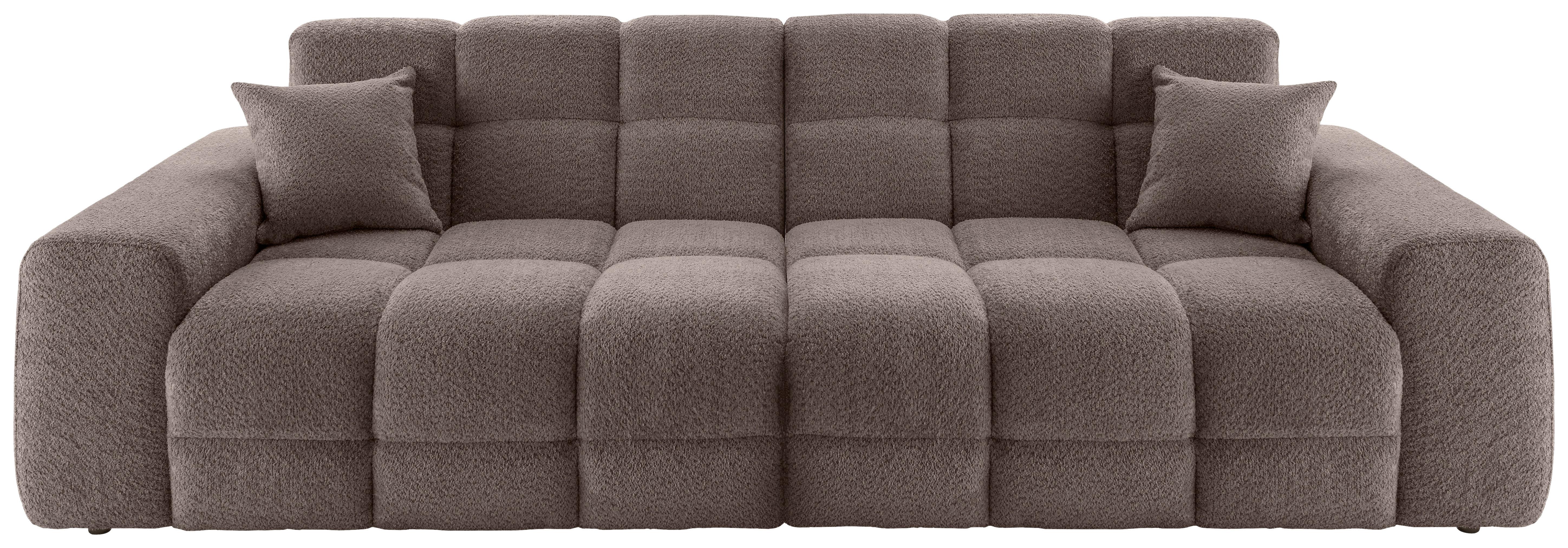 Viersitzer-Sofa Bosco, Taupe B: 300 cm - Taupe/Schwarz, MODERN, Textil (300/87/120cm) - Livetastic