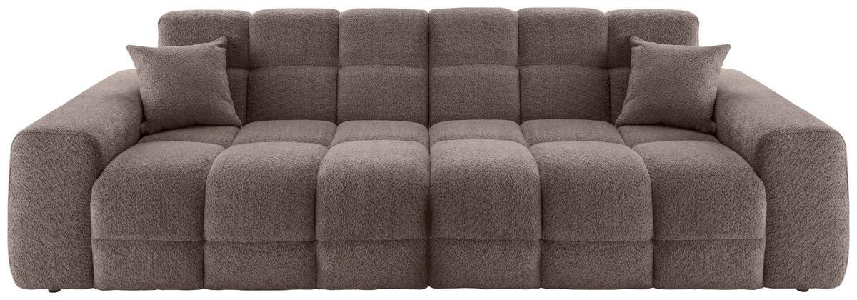 Viersitzer-Sofa Bosco, Taupe B: 300 cm - Taupe/Schwarz, MODERN, Textil (300/87/120cm) - Livetastic