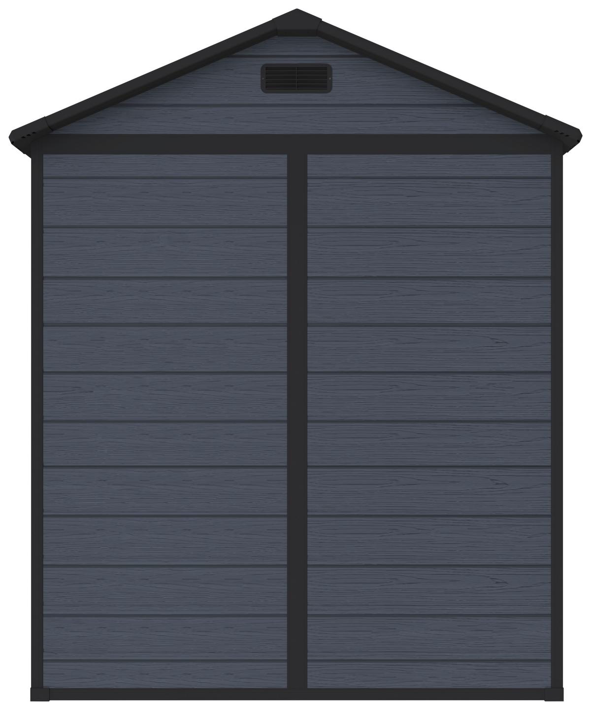 Gartenhaus Bayonne versperrbar 183x220x103 cm, hellgrau - Grau, MODERN, Kunststoff/Metall (183/220/103cm) - Homezone