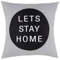 DEKORAČNÍ POLŠTÁŘ S NÁPISEM - šedá/bílá, textil (45/45cm) - Modern Living