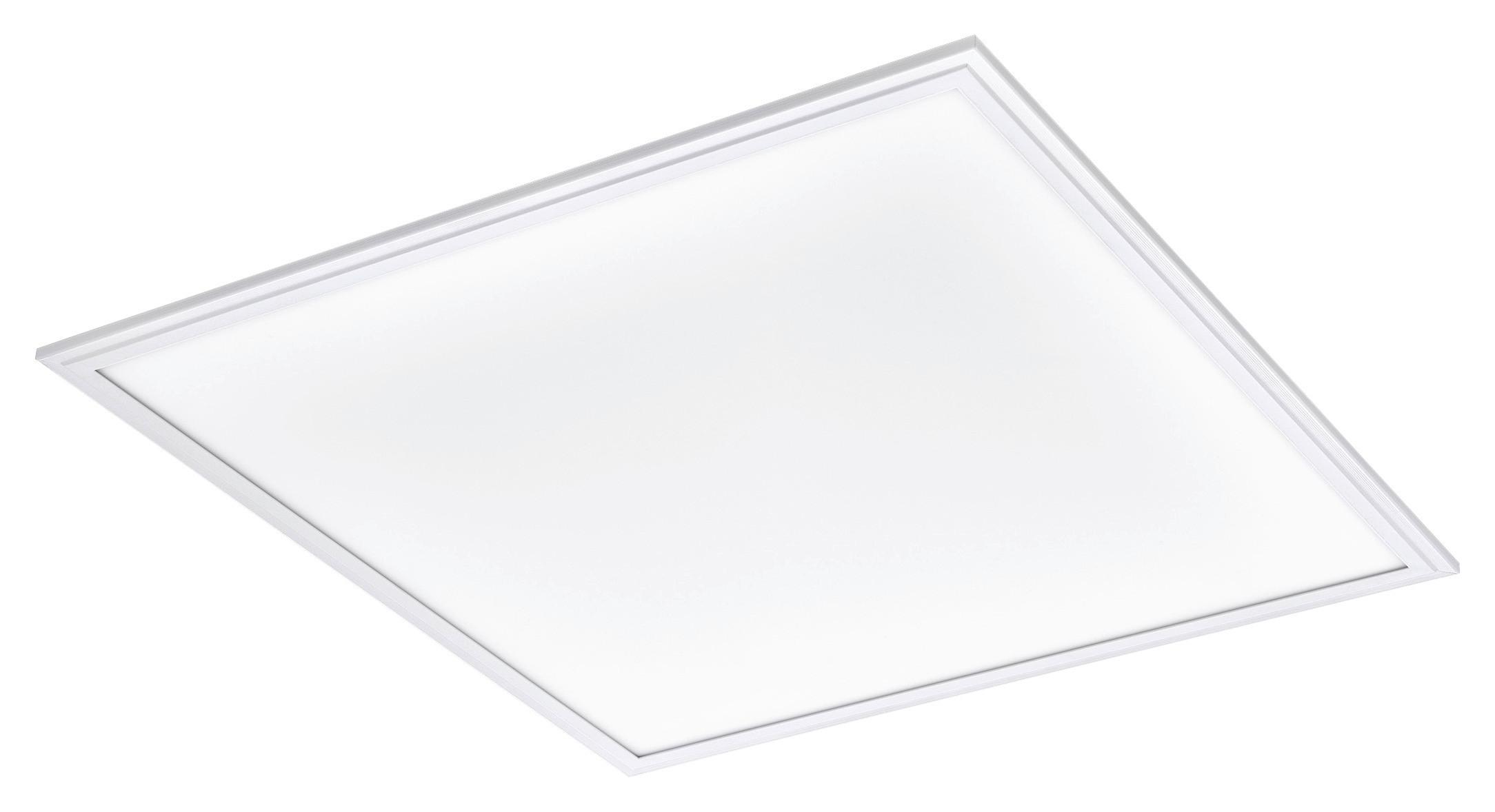 LED-Paneel Salobrena 1 L: 59,5 cm - Weiß, Basics, Kunststoff/Metall (59,5/59,5/5cm)