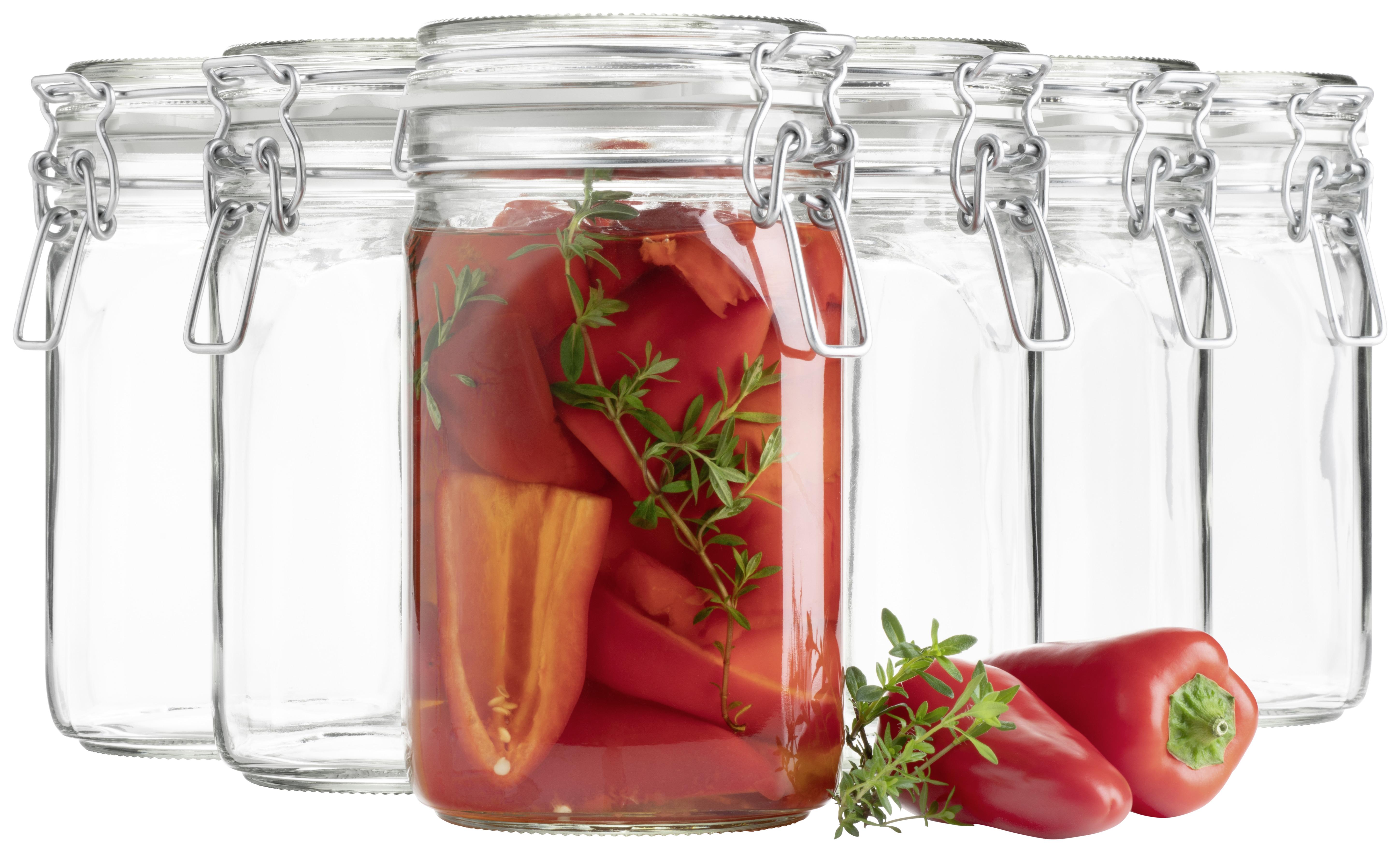 Einmachglas mit Bügelverschluss aus Metall