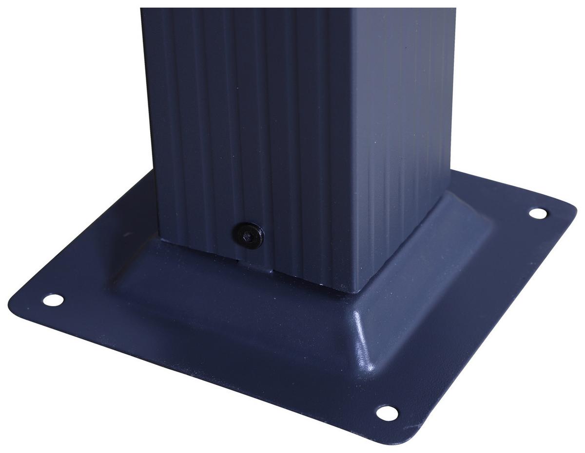 Pergola Lazio - Schwarz, KONVENTIONELL, Textil/Metall (395/245/295cm) - Gardenson