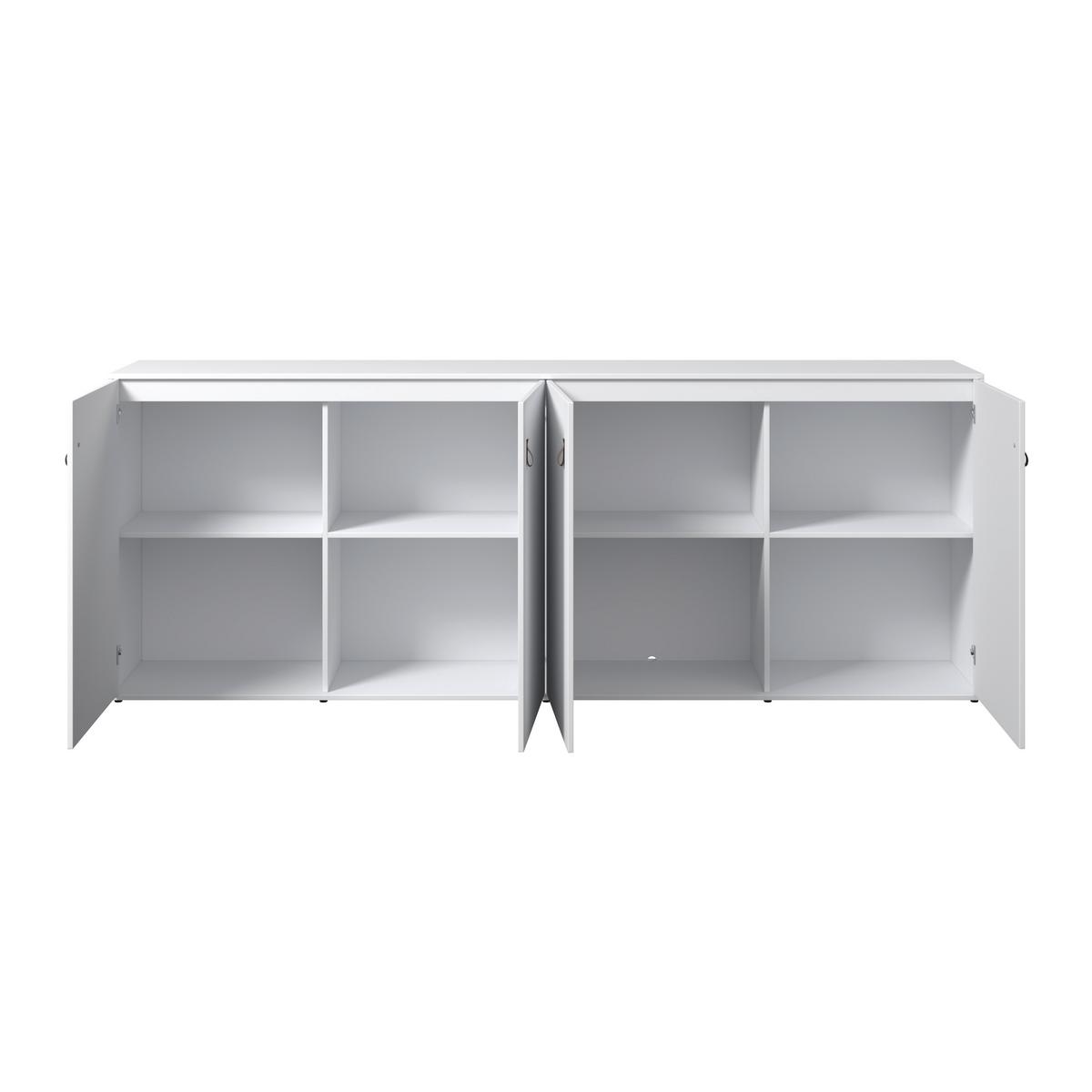 Komoda MICK - hnedá/čierna, Modern, plast (180/69,5/40cm) - Modern Living