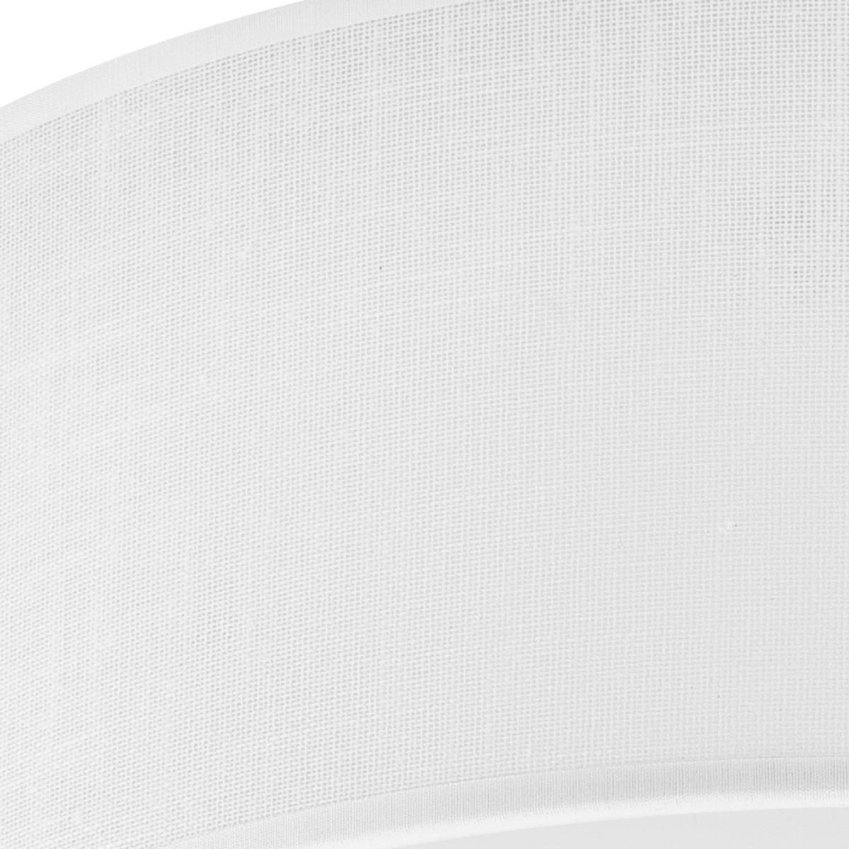 Deckenleuchte Estelle Weiß D: 45 cm - Weiß, KONVENTIONELL, Textil (45/14cm)