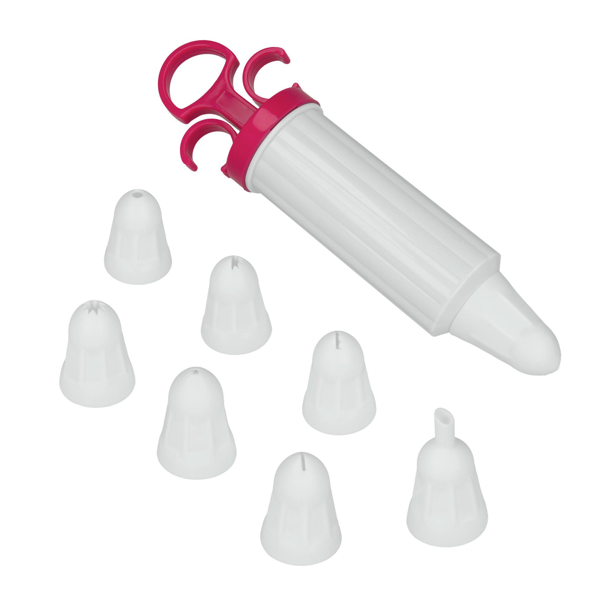 Garnierspritze Milo L: 28 cm inkl. 8 Tüllen - Weiß, Basics, Kunststoff (12/28/5,0cm) - Metaltex