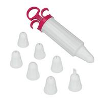 Garnierspritze Milo L: 28 cm inkl. 8 Tüllen - Weiß, Basics, Kunststoff (12/28/5,0cm) - Metaltex