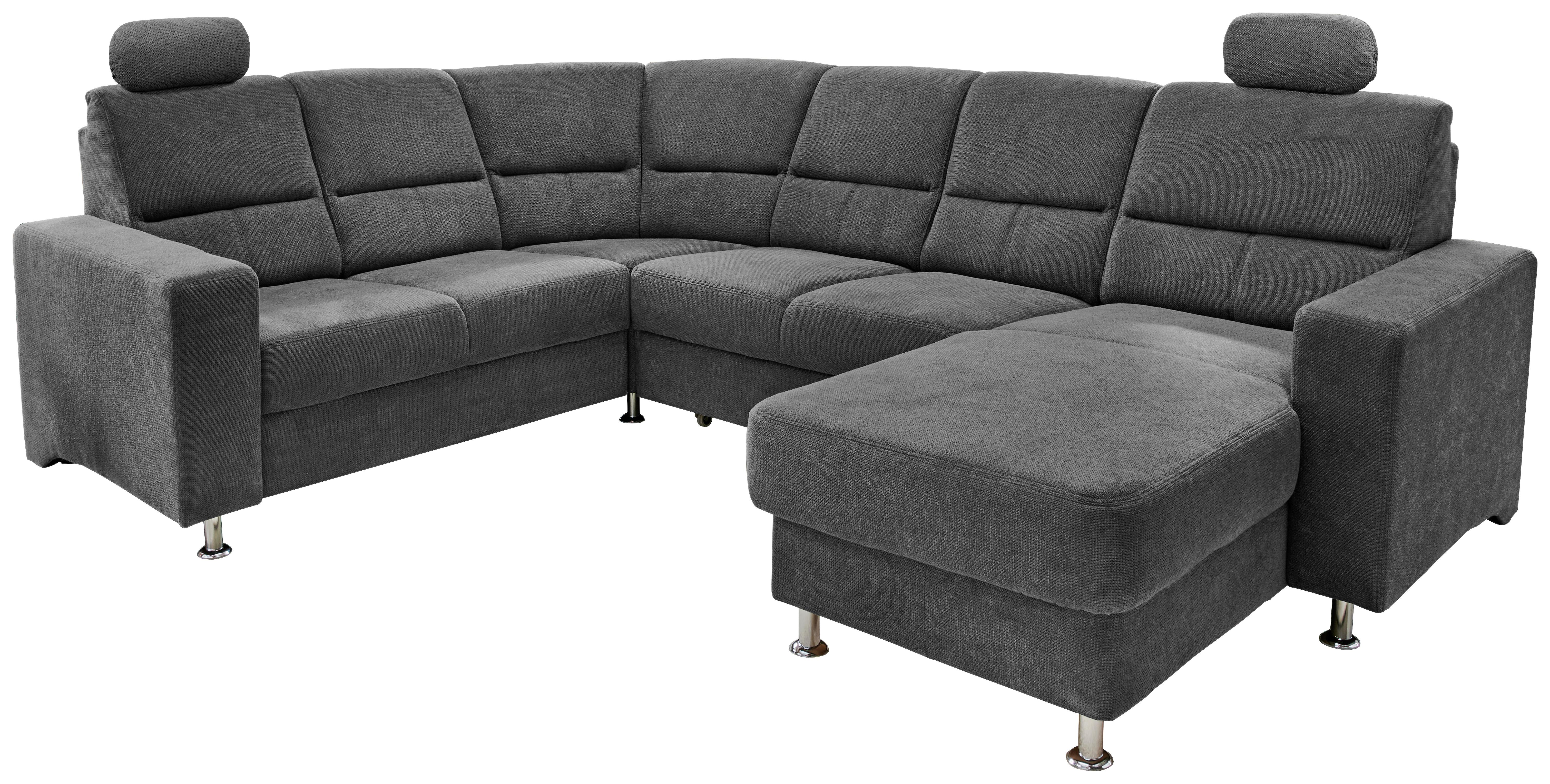 Wohnlandschaft in Schwarz mit hohem Komfort