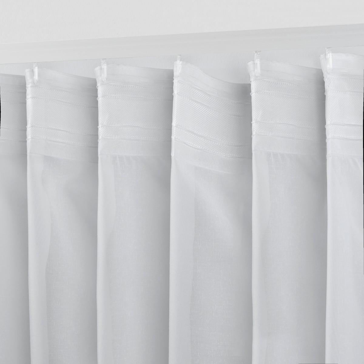 HOTOVÝ ZÁVES LEO TRANSPARENT 2 KS -AKT- - prírodná farba, Konventionell, textil (140/255cm) - Premium Living