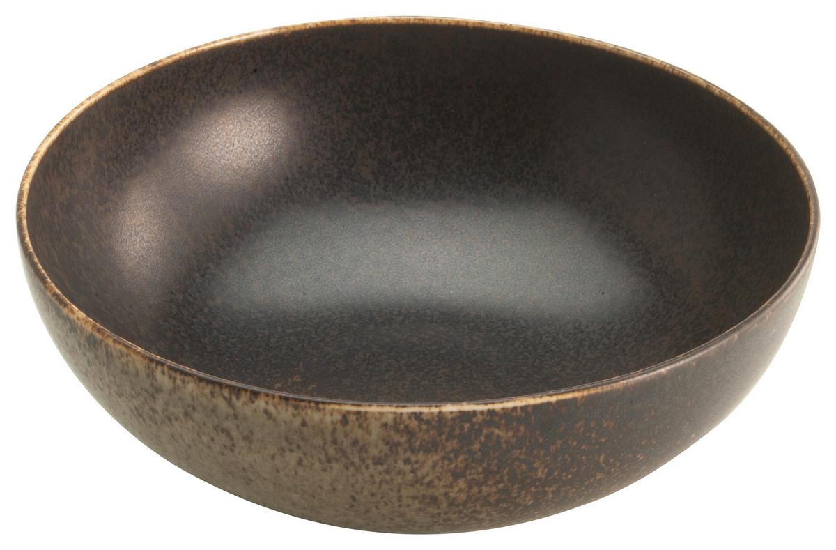 Kombiservice Rusty Schwarz 4 Personen Geschirr Set - Schwarz, Basics, Keramik (30/32/33cm) - Creatable