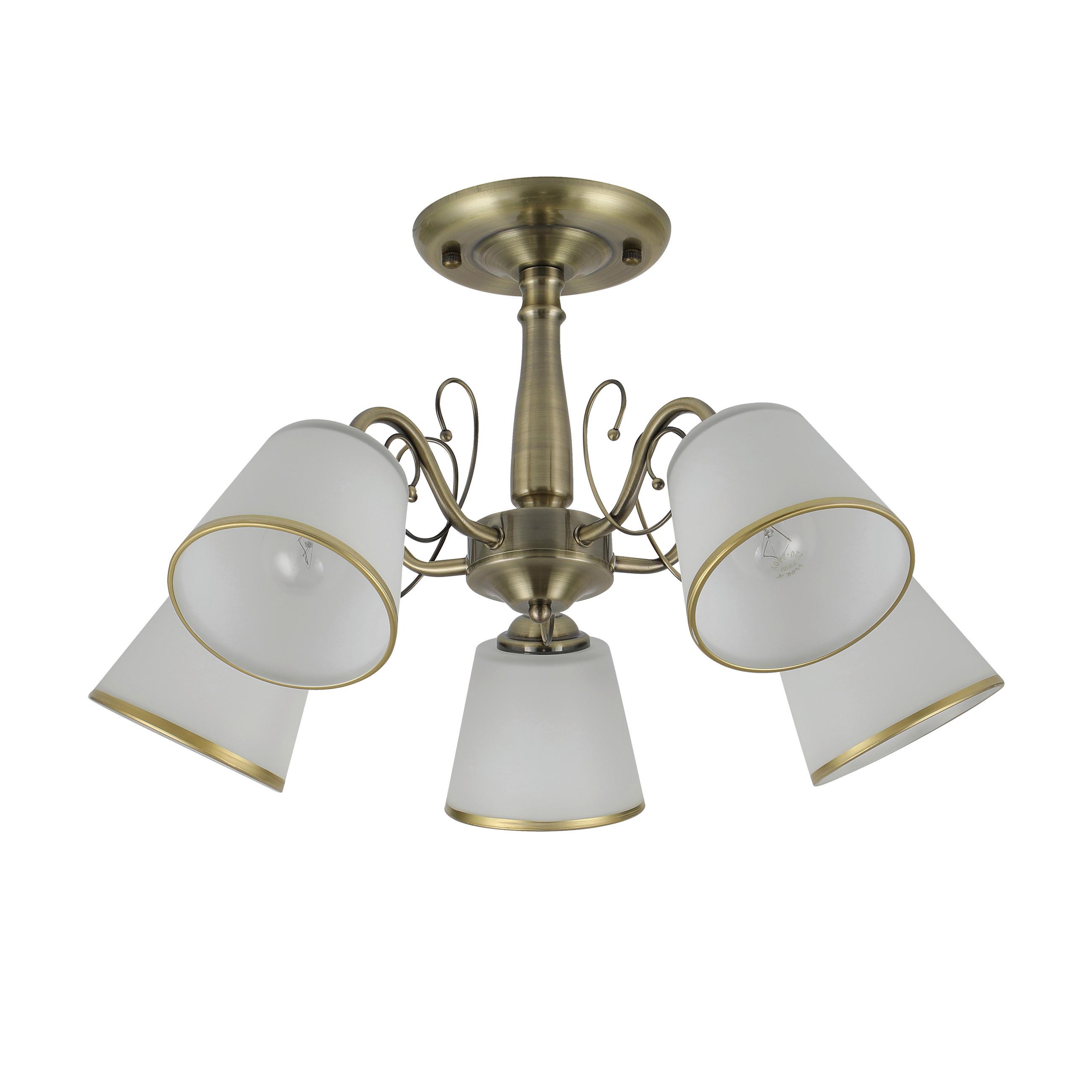 Deckenleuchte 35-26583 Losanna - Weiß/Bronzefarben, KONVENTIONELL, Metall (54/54/30cm)
