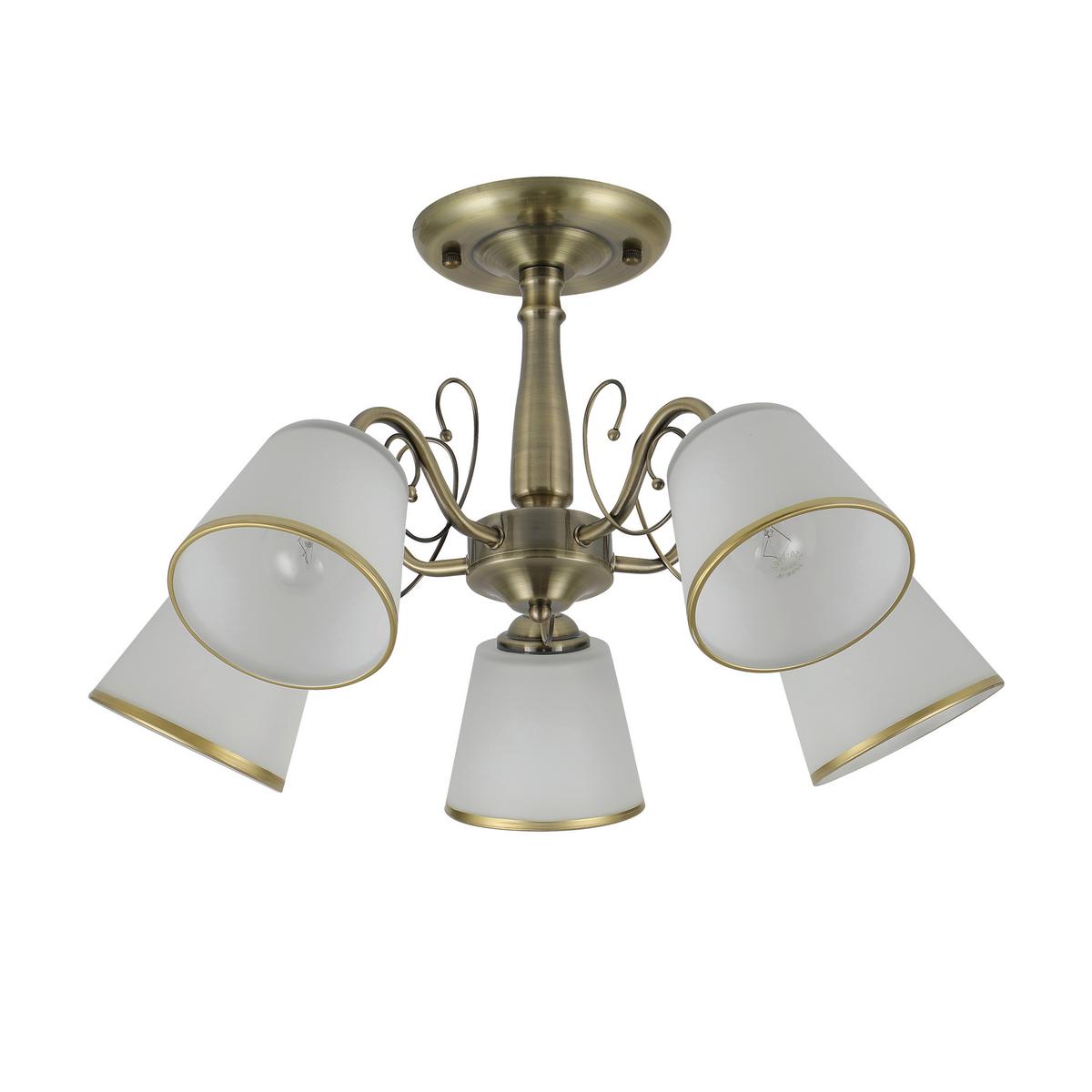 Deckenleuchte 35-26583 Losanna - Weiß/Bronzefarben, KONVENTIONELL, Metall (54/54/30cm)