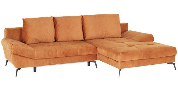 Ecksofa Mia - Gelb/Goldfarben, MODERN, Holz/Holzwerkstoff (301/187cm) - Luca Bessoni