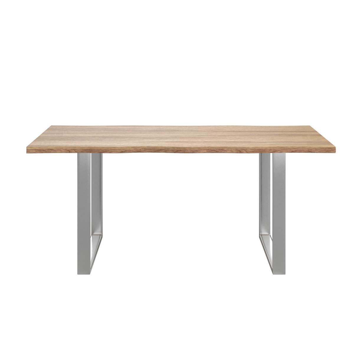 STOLNÍ DESKA NOAH - barvy akácie, Moderní, kov/dřevo (200/100/3,8cm) - Mömax