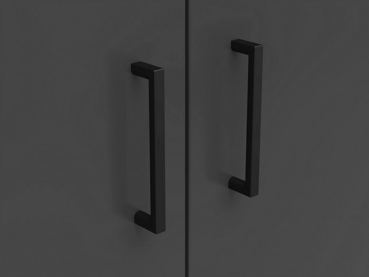Komoda MULTISTAURAUM š: 80 cm - barvy grafitu/antracitová, Moderní, kompozitní dřevo/plast (80/83/40cm)
