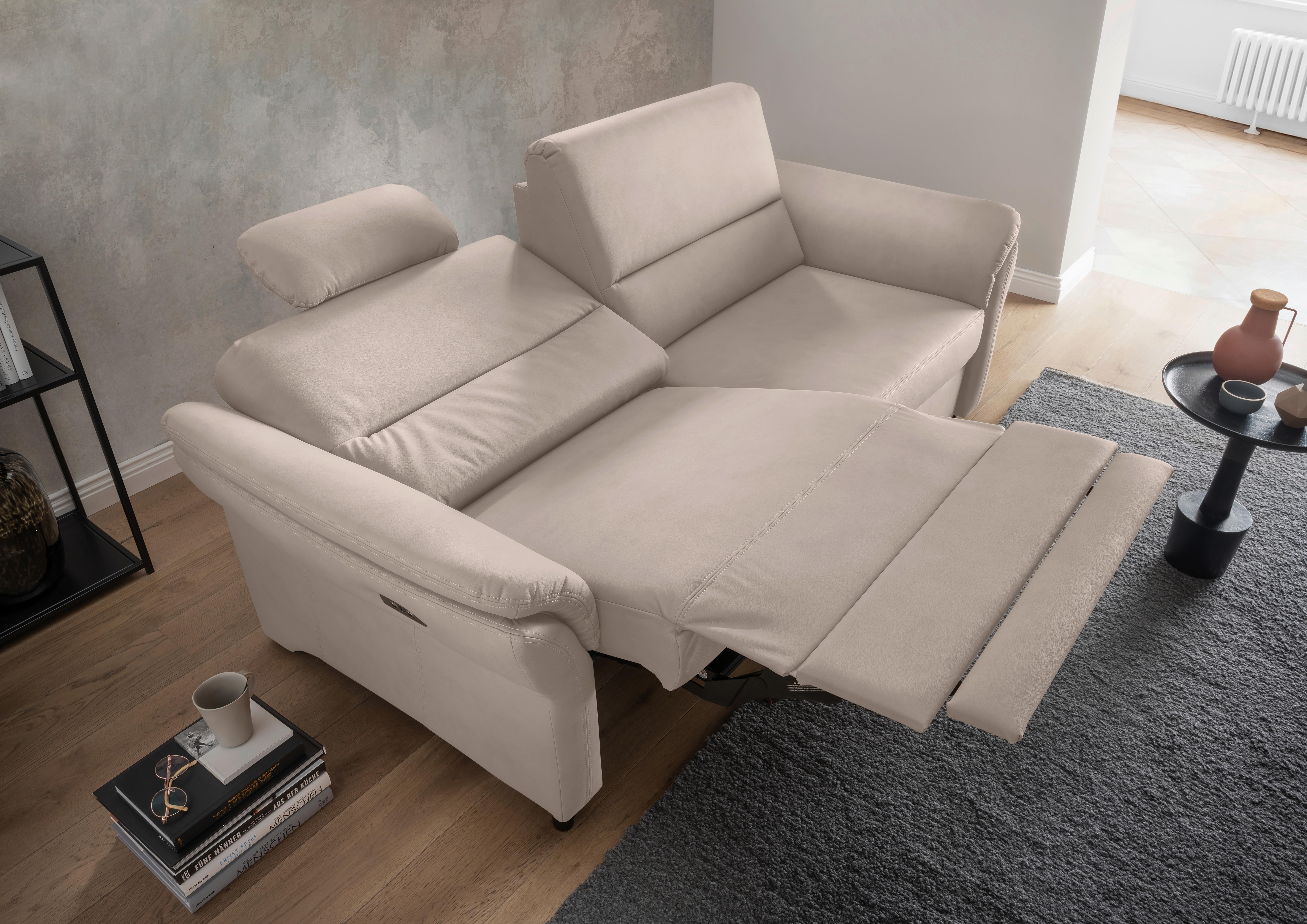 3-Sitzer-Sofa Cavoli, Beige L B: 192 cm - Beige/Schwarz, MODERN, Textil (192/90/89cm) - Livetastic