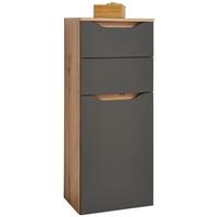 SPODNÁ SKRINKA GIGA - čierna/farba duba, Modern, kompozitné drevo/plast (40/102/30cm)