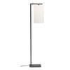 Stehlampe Boston Schwarz/ Weiß 1-Flammig - Schwarz/Weiß, Basics, Textil/Metall (35/160/35cm) - It's about Romi