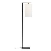 Stehlampe Boston Schwarz/ Weiß 1-Flammig - Schwarz/Weiß, Basics, Textil/Metall (35/160/35cm) - It's about Romi