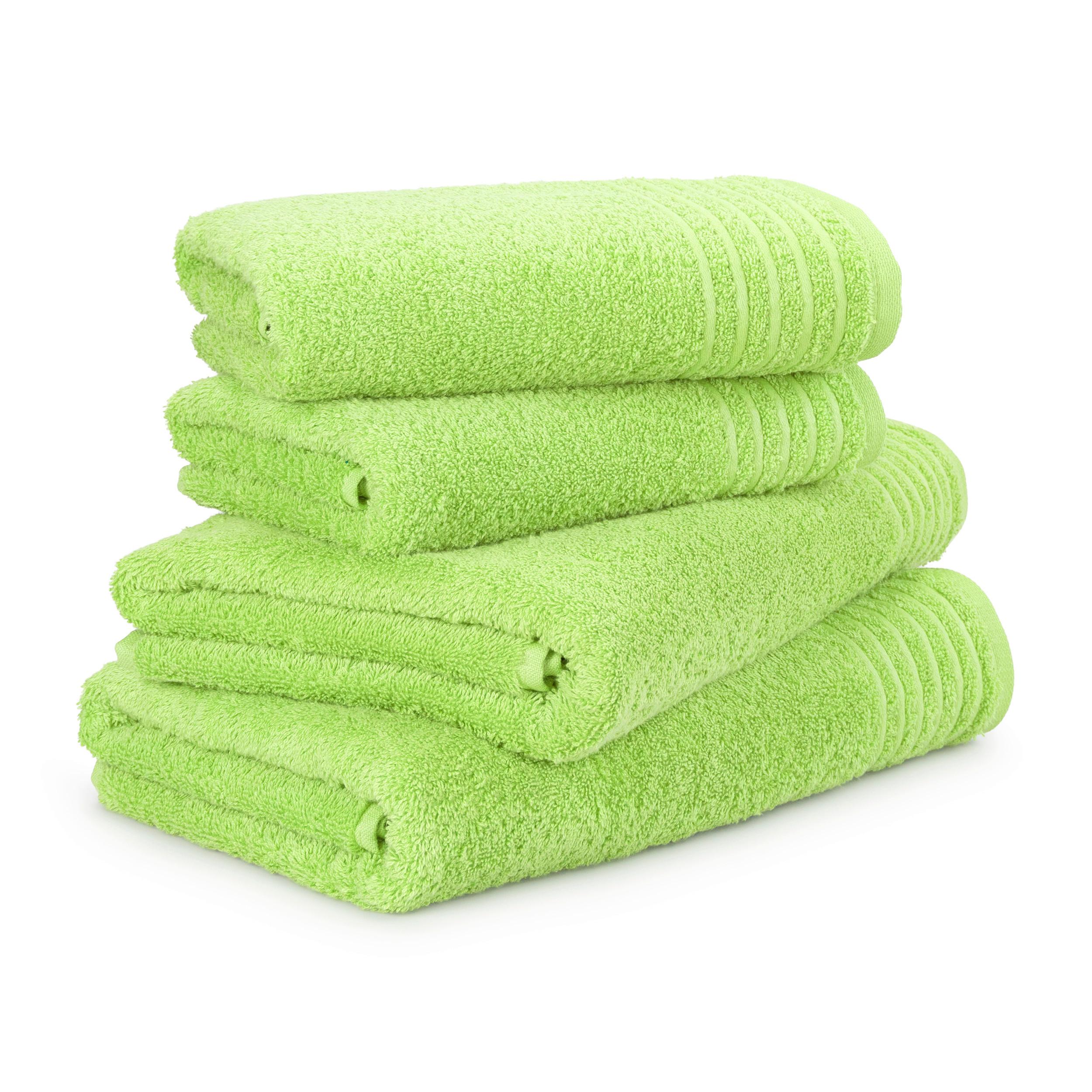 Frottierset Möve New Classic Handtuchset - Grün, Basics, Textil - Moeve