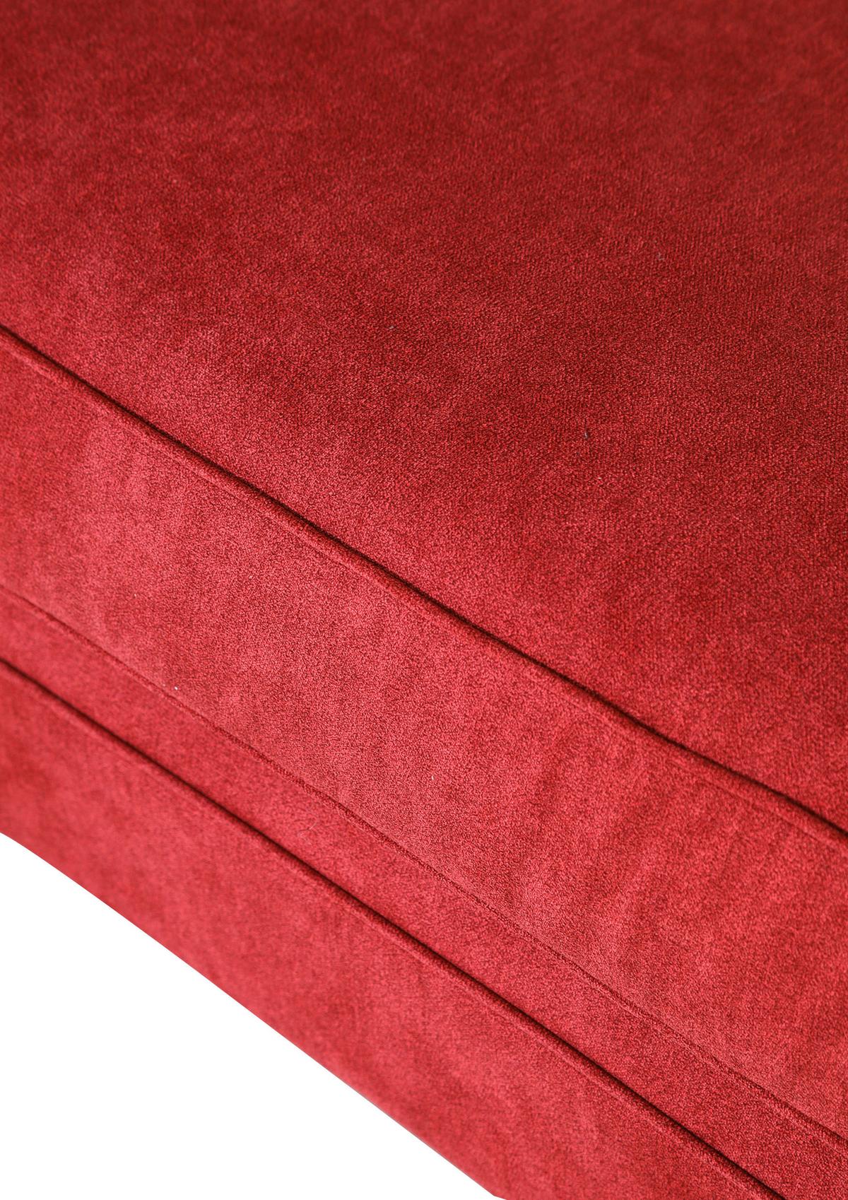Bigsofa Lamour - Dunkelbraun/Rot, KONVENTIONELL, Holz/Textil (270/80/110cm) - Livetastic