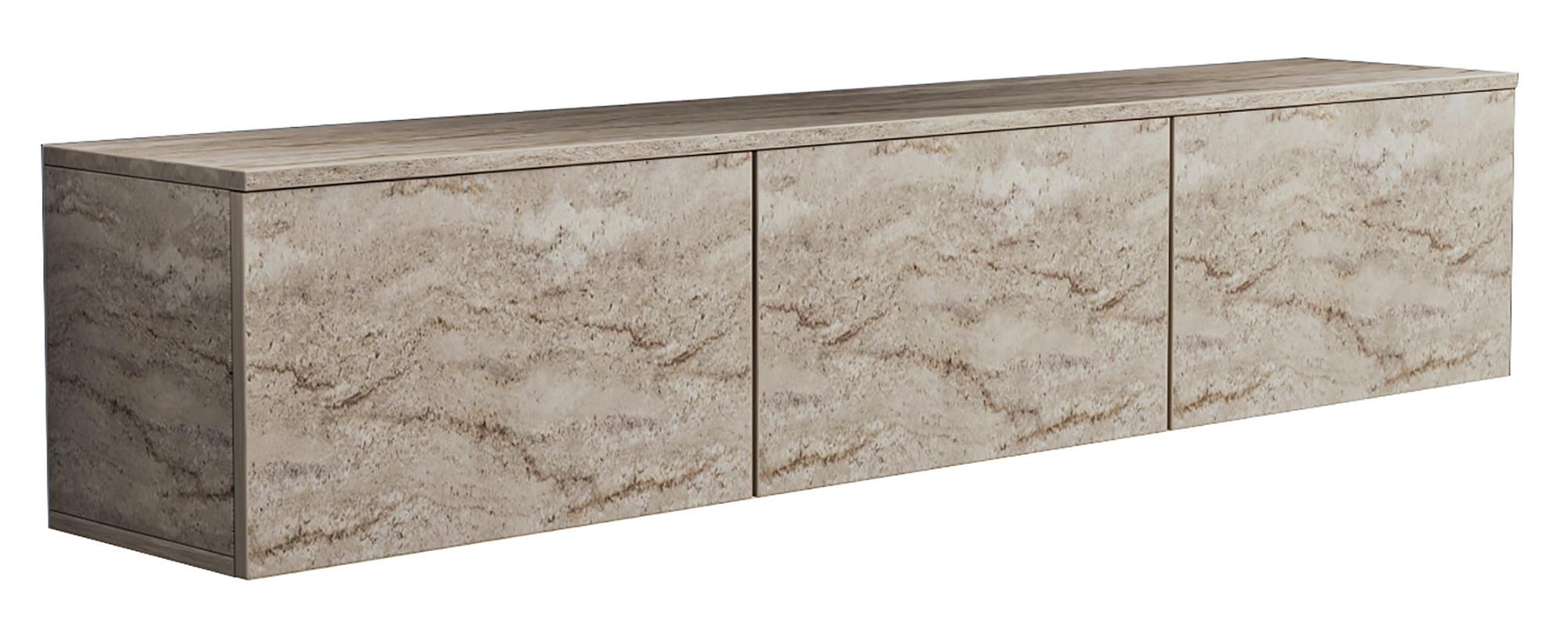 Lowboard Neon, Beige B: 160 cm - Eichefarben/Beige, Design, Holzwerkstoff (160/35/32cm) - Livetastic