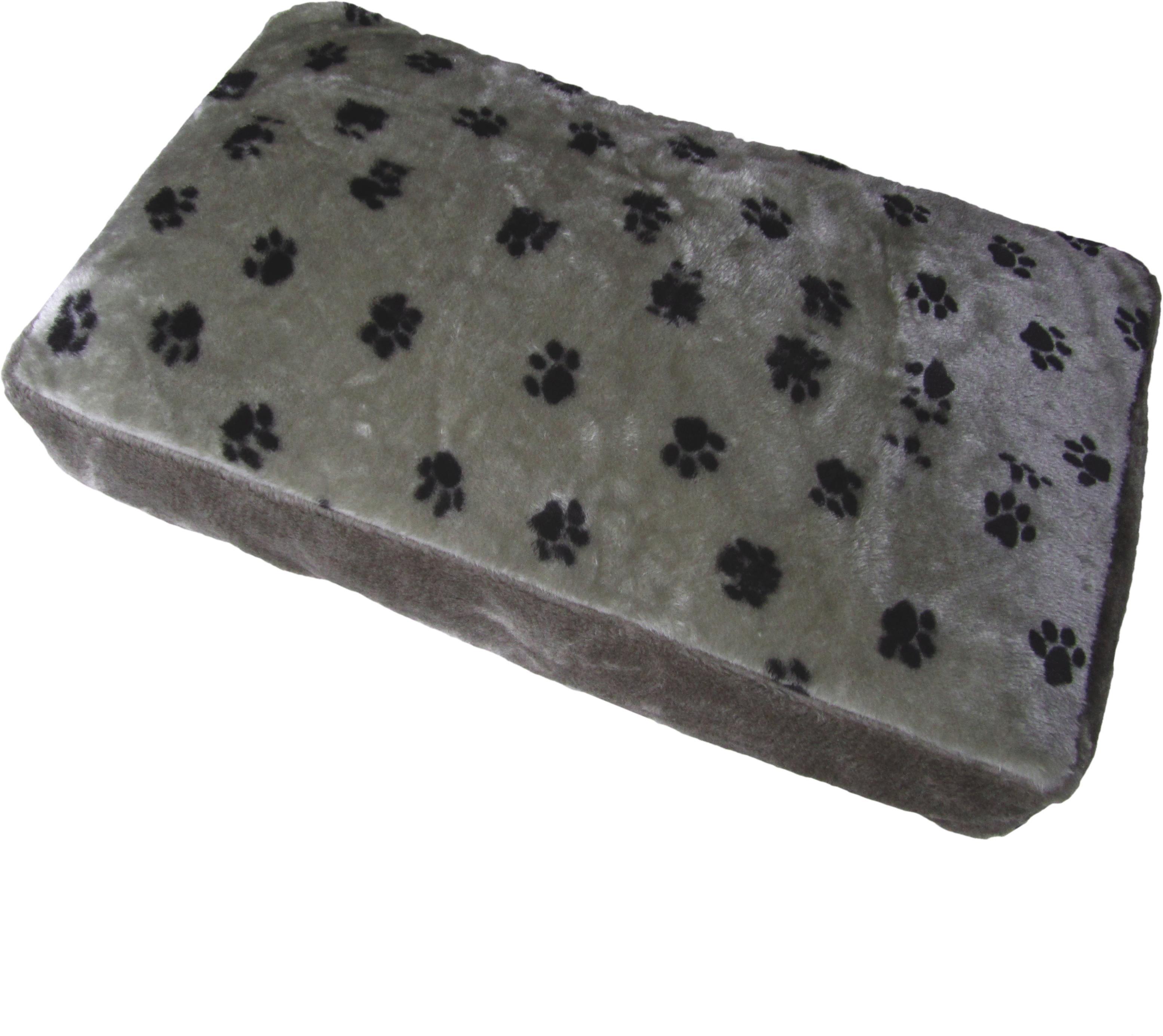 Hundekissen in Grau mit Pfotenaufdruck kaufen Hundekissen in Grau mit Pfotenaufdruck kaufen