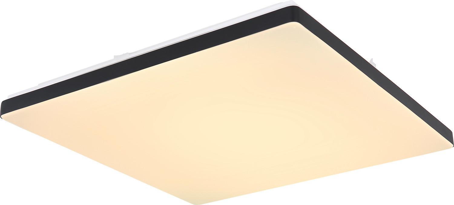 Stropné svietidlo Ully-Tuya,Š: ca 48,5cm, akryl, opálová, čierna, biela, 48,5 cm, 6 cm, 48,5 cm