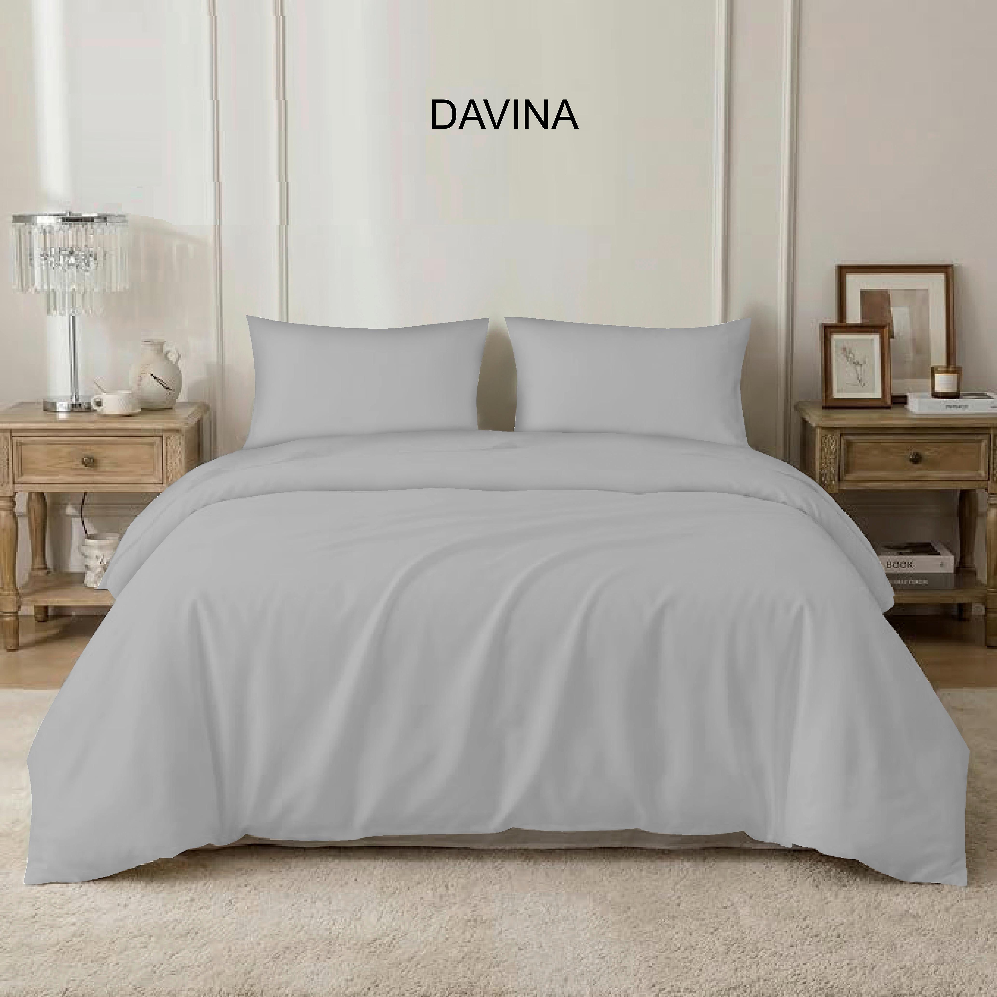 BETTWÄSCHE DAVINA - Grau, Textil