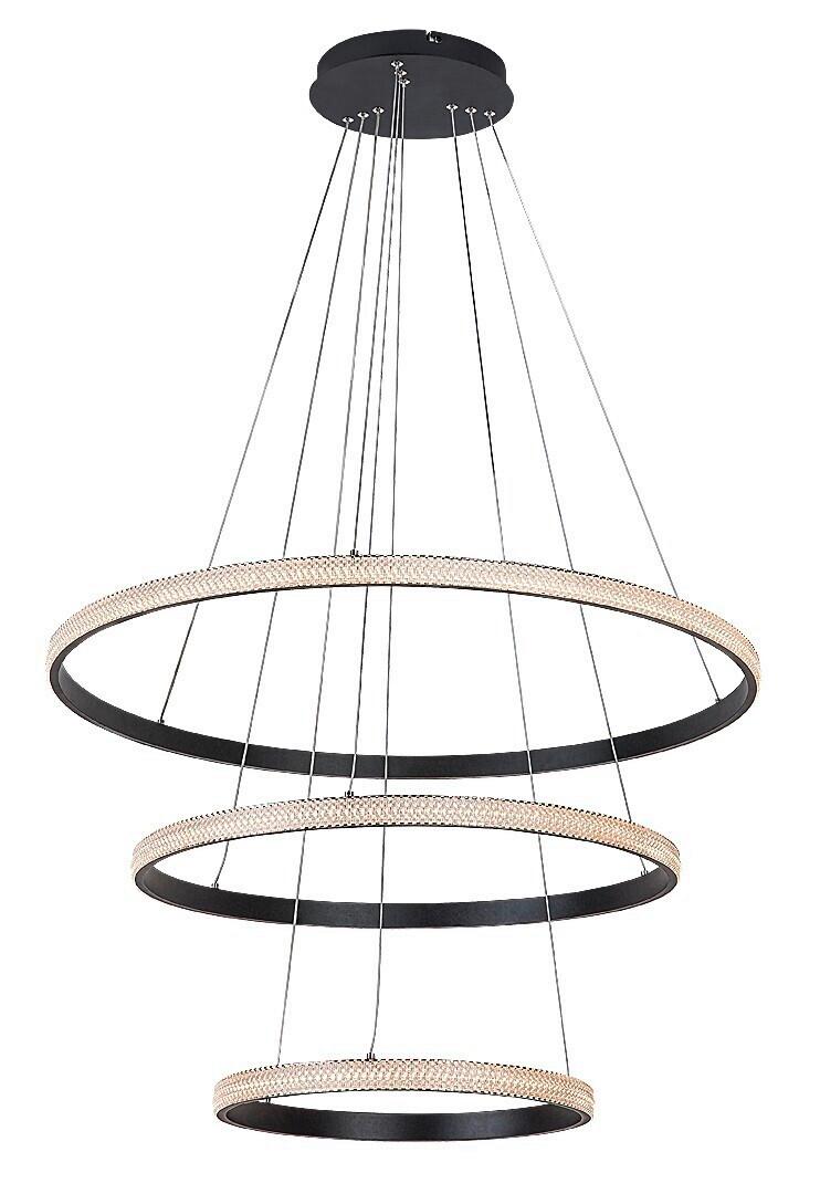 ZÁVESNÉ SVIETIDLO GRETE - čierna/biela, Design, kov/plast (80/150cm)