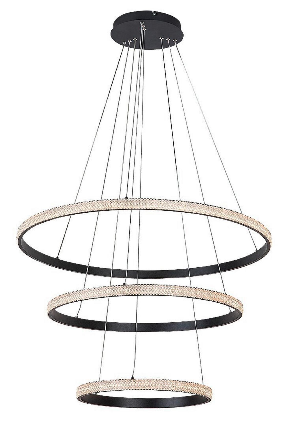 ZÁVESNÉ SVIETIDLO GRETE - čierna/biela, Design, kov/plast (80/150cm)