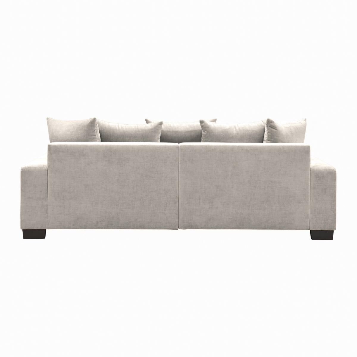 Velká pohovka MATTEO, světle šedá tkanina LEGACY - černá/světle šedá, Moderní, dřevo (246/93/124cm)