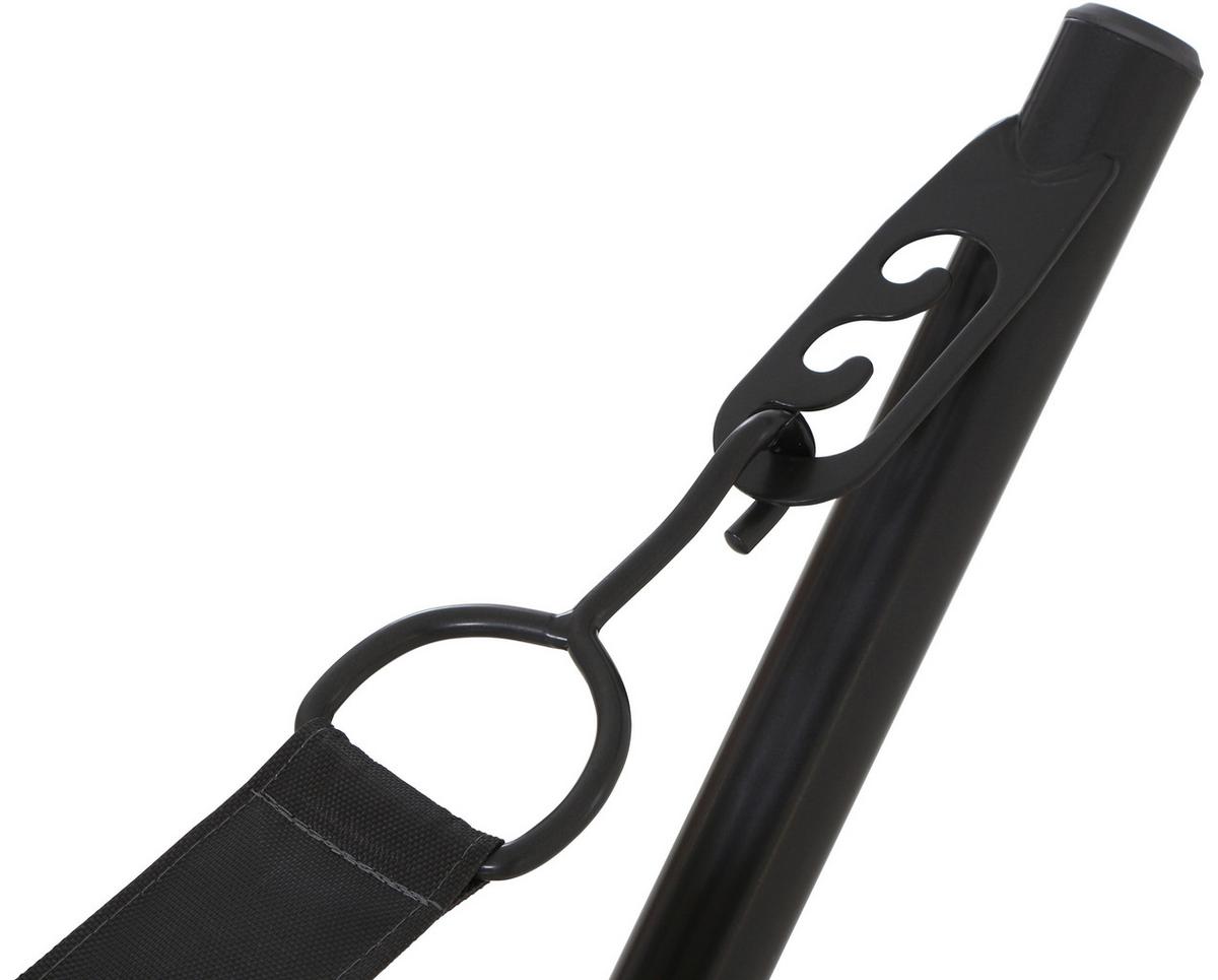 Hängematte L91048 - Dunkelgrau/Rot, KONVENTIONELL, Textil/Metall (105/104/305cm) - Siena Garden