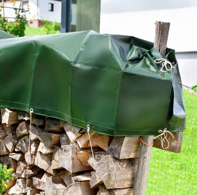 Abdeckplane Holz-Schutz-Plane - Grün, Basics, Kunststoff (200/1000cm) - Windhager