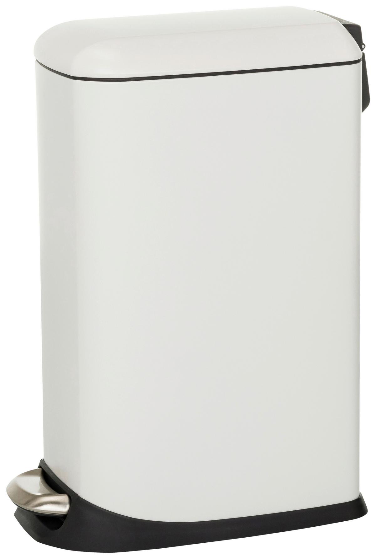 Abfallsammler Clean Slim Schwarz B: 34 cm - Schwarz/Weiß, MODERN, Metall (34/56/22cm) - MID.YOU