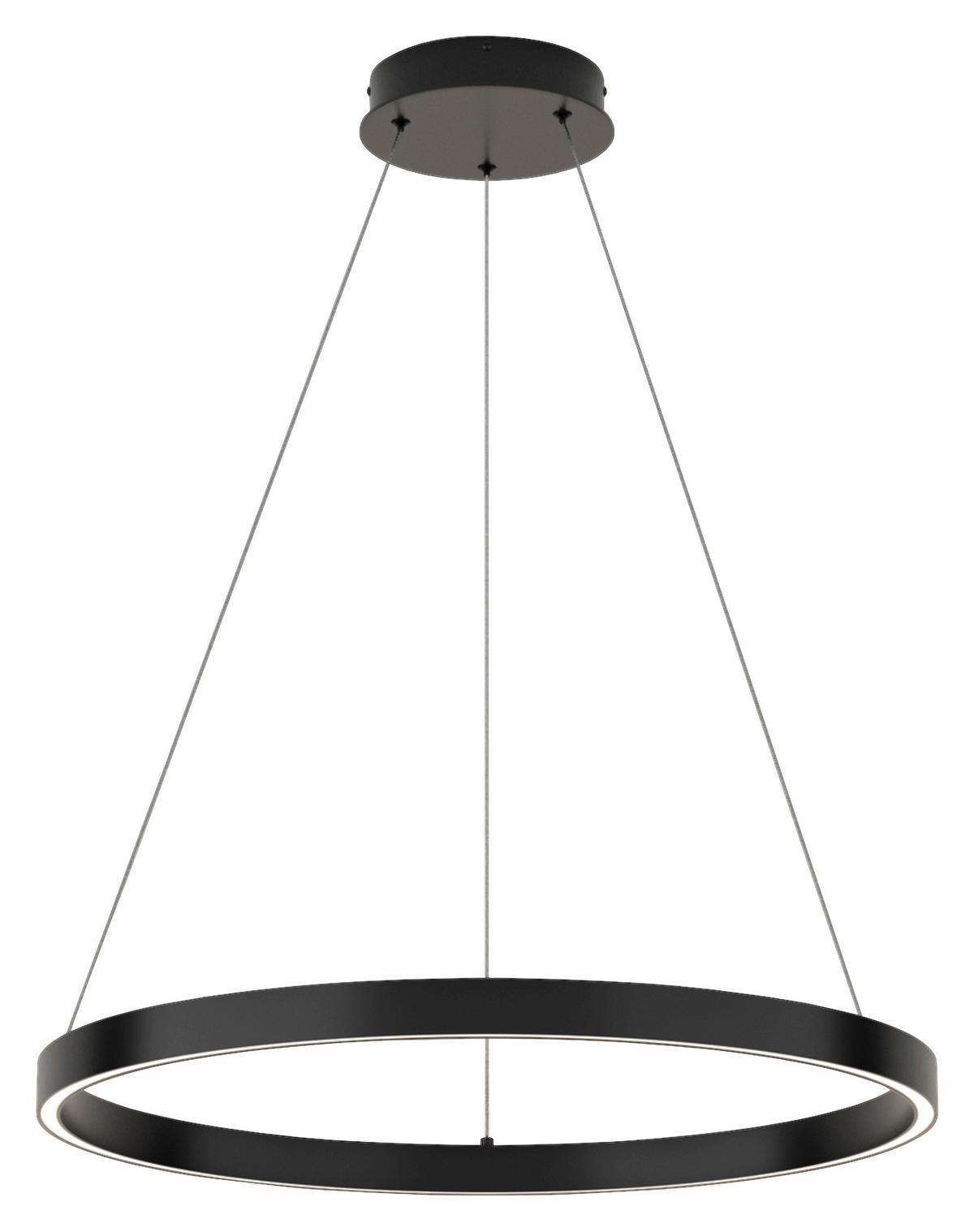 Pendelleuchte Rim - Schwarz, Basics, Metall (60/120cm) - MAYTONI