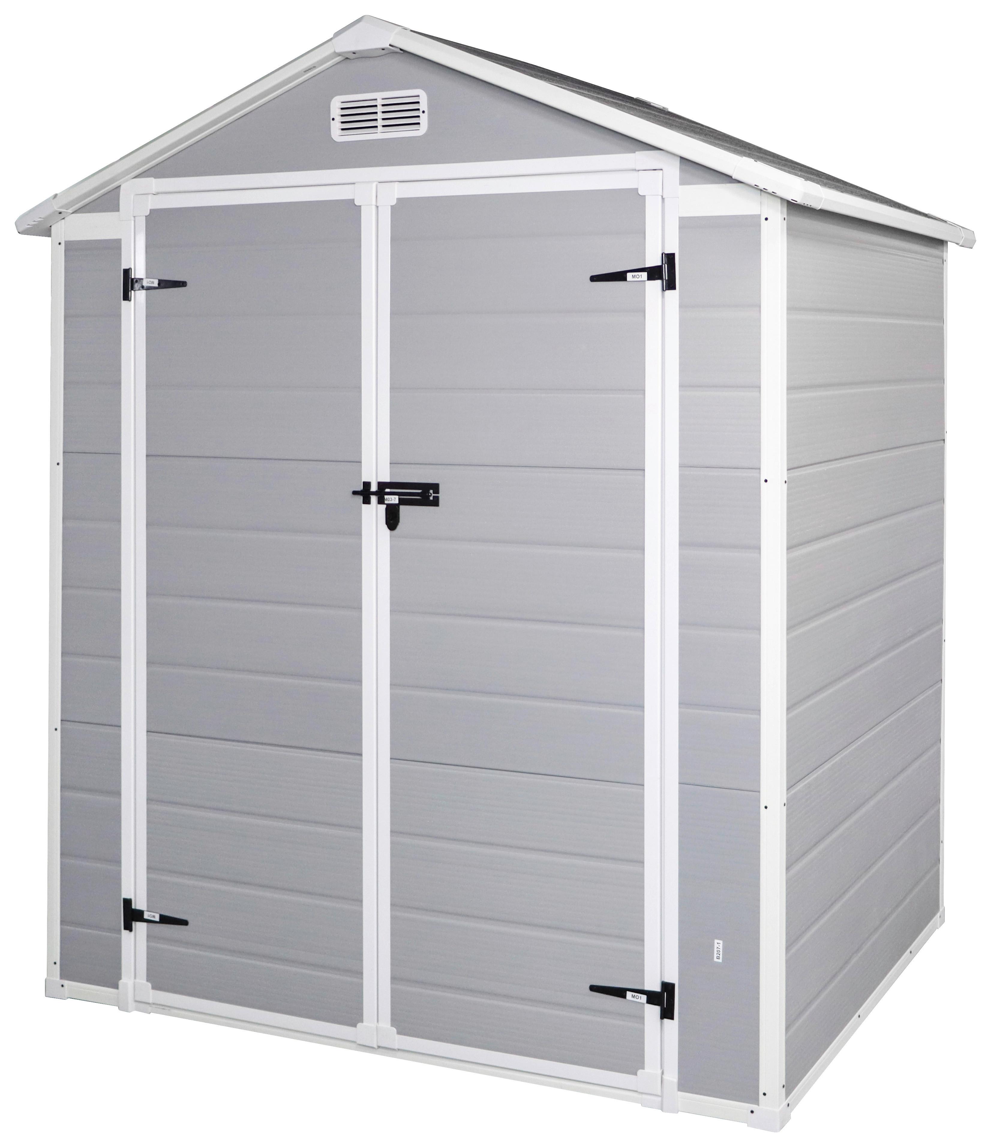 Gartenhaus Bayonne - Grau, MODERN, Kunststoff/Metall (182.5/220/103cm) - Homezone