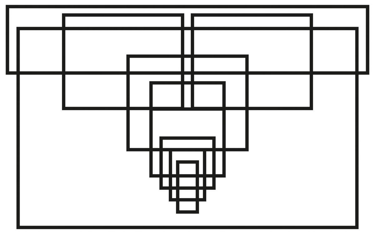 Vliestapete Mills Board Center Ice - Schwarz/Weiß, Basics (400/250cm) - Komar