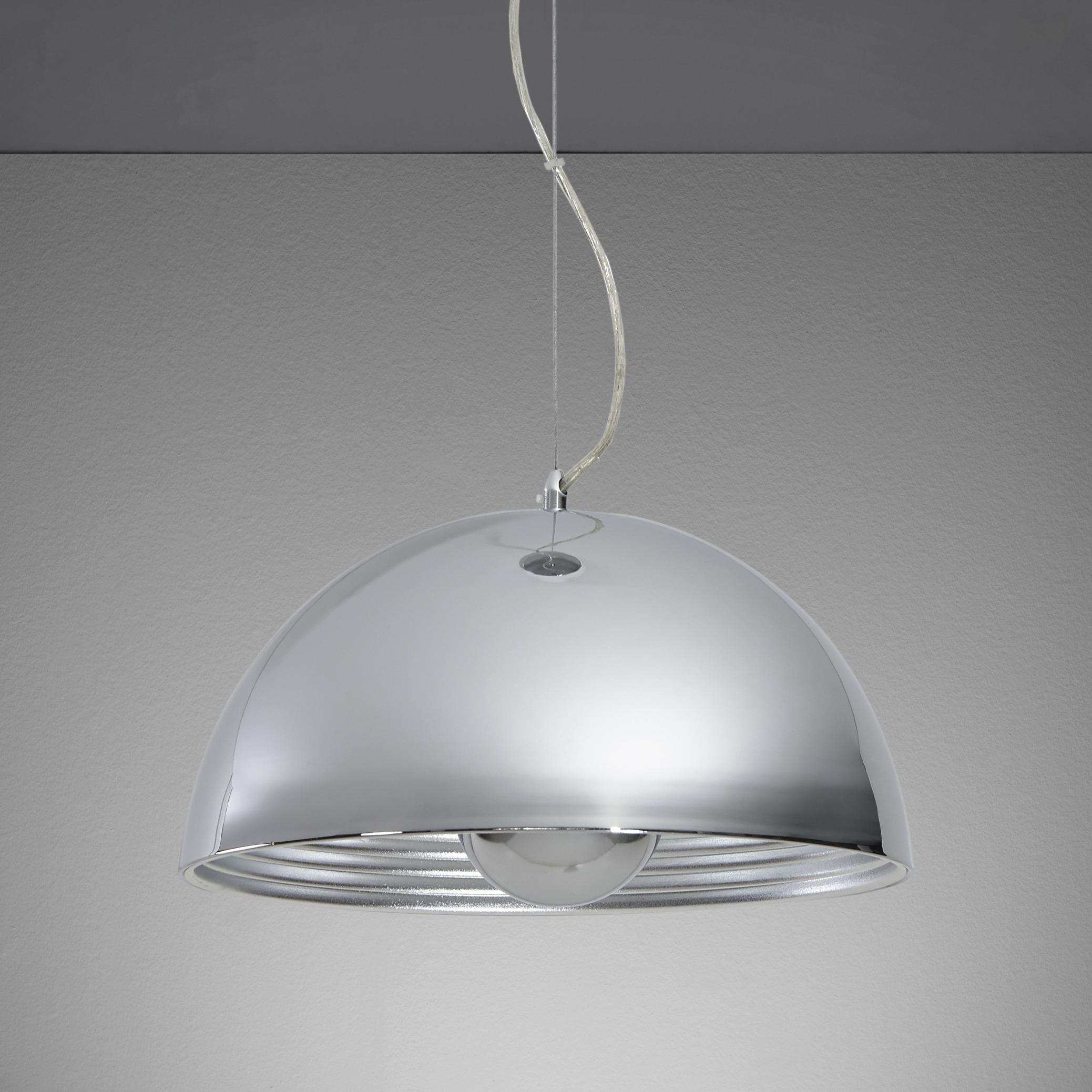 Závesná Lampa Isa - chrómová/strieborná, Moderný, kov (40/40/130cm) - Bessagi Home