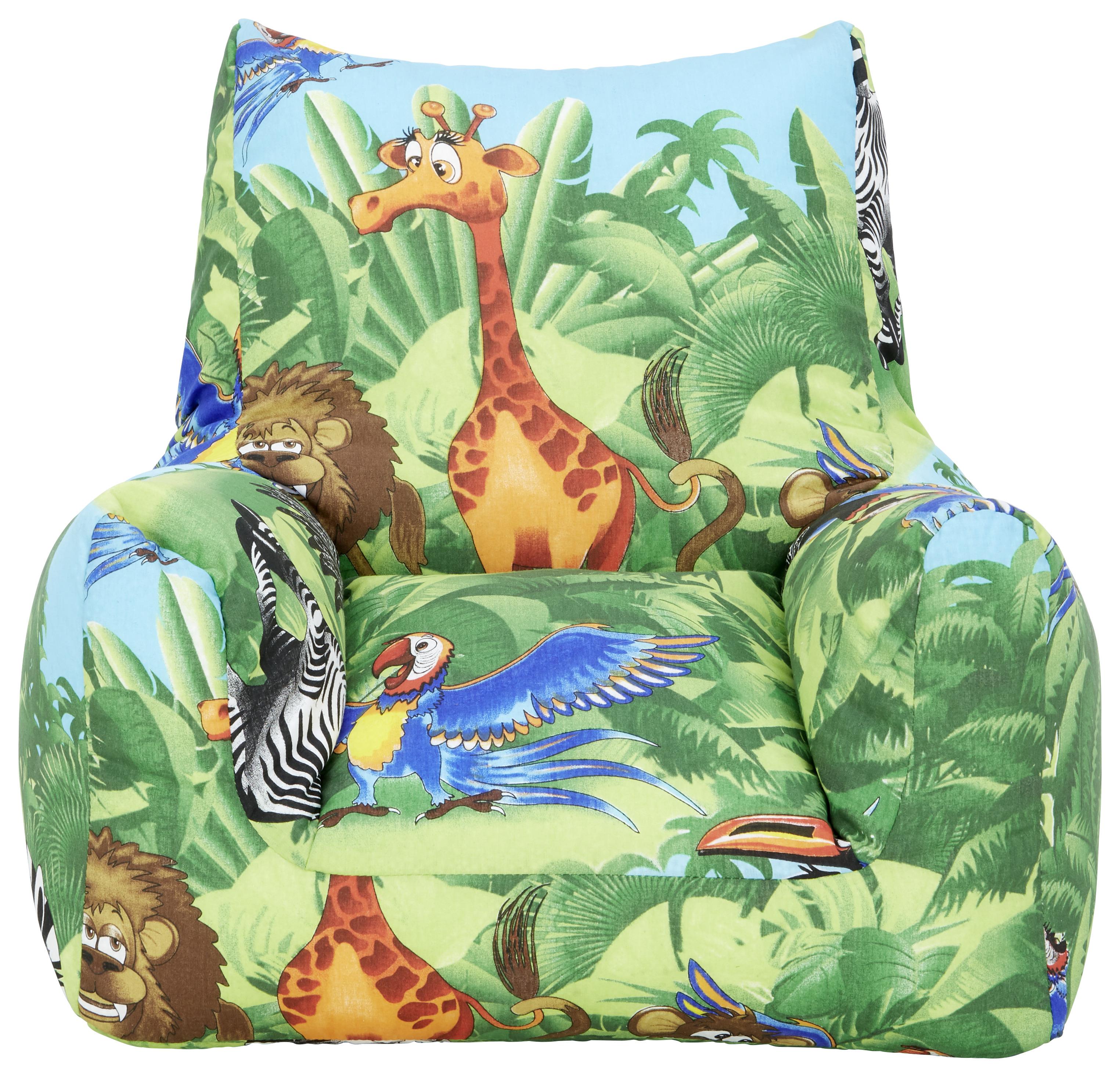 Dětské Křeslo Barevná Kids-Jungle - vícebarevná, textil (70/55/70cm)