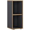 Regal Salia Anthrazit, Honigeiche B: 30 cm - Honigeiche/Anthrazit, Design, Holzwerkstoff (30/74/33cm) - MID.YOU